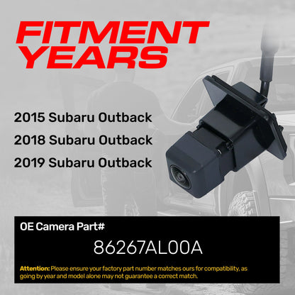 Subaru Outback (2015, 2018-2019) OEM Replacement Backup Camera OE Part # 86267AL00A