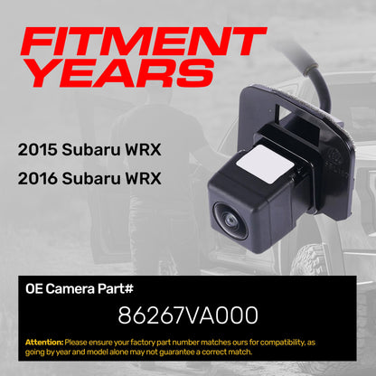 Subaru WRX (2015-2016) OEM Replacement Backup Camera OE Part # 86267VA000