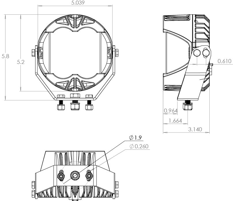 LP4 Pro LED Driving/Combo Baja Amber Lens Pair
