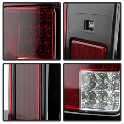 Spyder Jeep Wrangler 07-15 LED Tail Lights Red Clear ALT-YD-JWA07-LED-RC 5070401