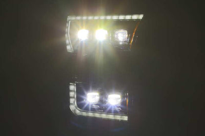 AlphaRex 17-20 Ford Raptor NOVA LED Proj Headlights Plank Style Alpha Black w/Activ Light/Seq Signal 880163 *Discontinued