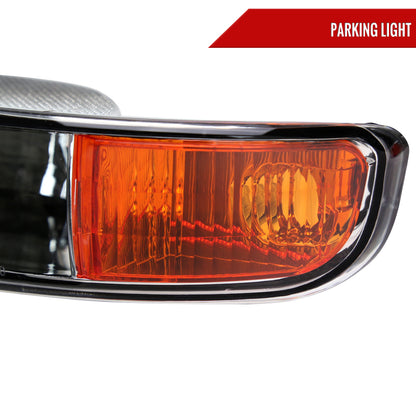 1999-2006 GMC Sierra/2007 Sierra Classic/2000-2006 Yukon/XL Factory Style Bumper Lights (Chrome Housing/Clear Lens)