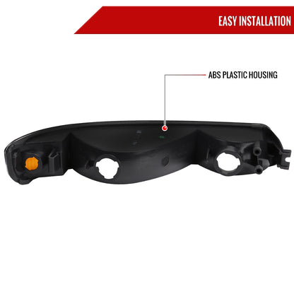 1999-2006 GMC Sierra/2007 Sierra Classic/2000-2006 Yukon/XL Factory Style Bumper Lights (Matte Black Housing/Clear Lens)