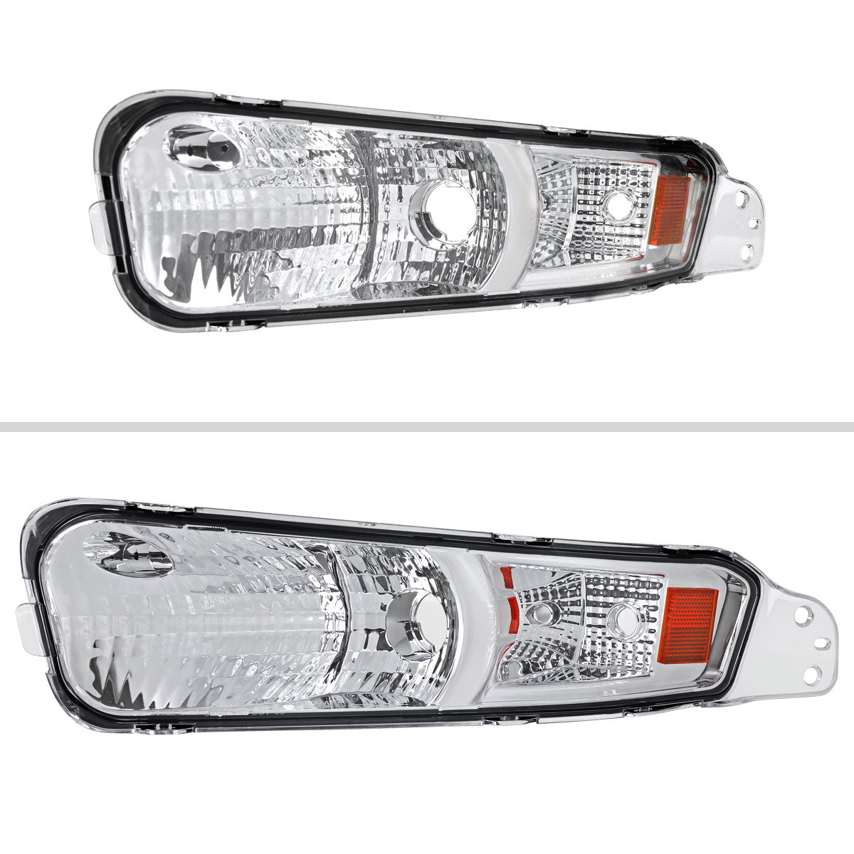2005-2009 Ford Mustang Turn Signal Parking Lamp (Chrome Housing / Clear Lens)