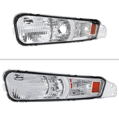 2005-2009 Ford Mustang Turn Signal Parking Lamp (Chrome Housing / Clear Lens)