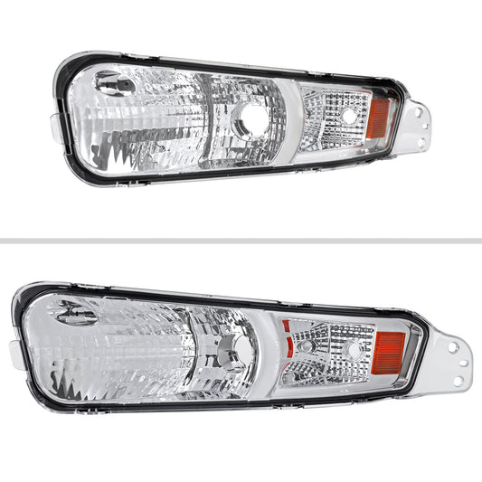 2005-2009 Ford Mustang Turn Signal Parking Lamp (Chrome Housing / Clear Lens)