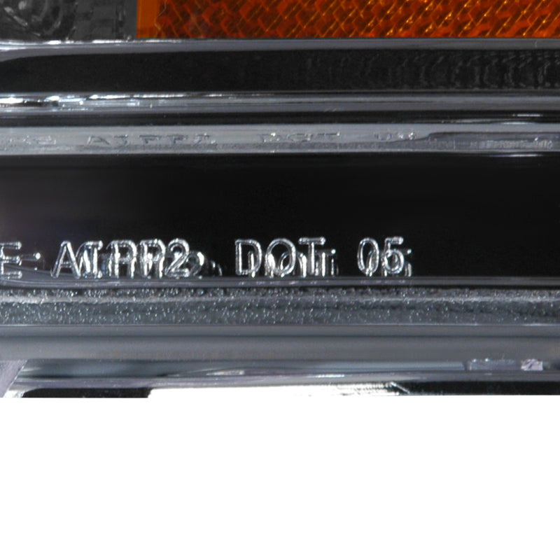 2005-2009 Ford Mustang Factory Style Bumper Lights (Chrome Housing/Clear Lens)