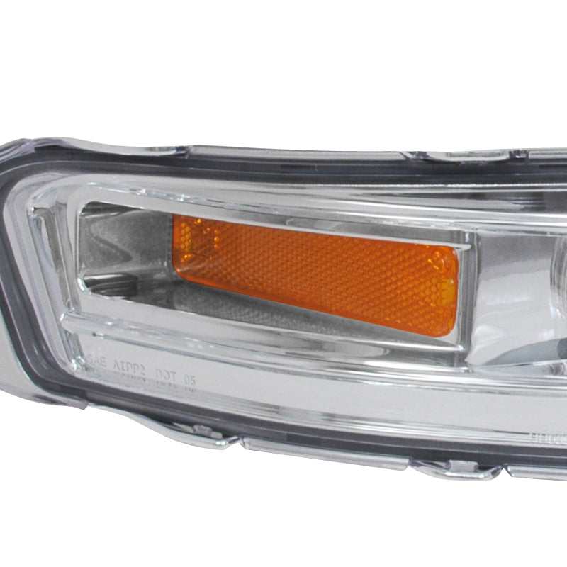 2005-2009 Ford Mustang Factory Style Bumper Lights (Chrome Housing/Clear Lens)