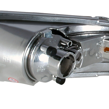 2005-2009 Ford Mustang Factory Style Bumper Lights (Chrome Housing/Clear Lens)