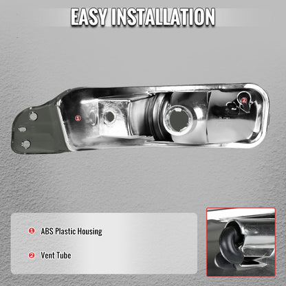 2005-2009 Ford Mustang Turn Signal Parking Lamp (Chrome Housing / Smoked Lens)