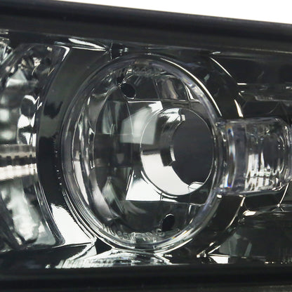2005-2009 Ford Mustang Factory Style Bumper Lights (Chrome Housing/Smoked Lens)
