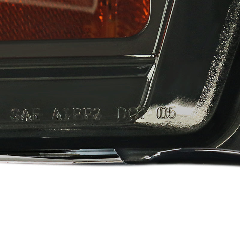 2005-2009 Ford Mustang Factory Style Bumper Lights (Chrome Housing/Smoked Lens)