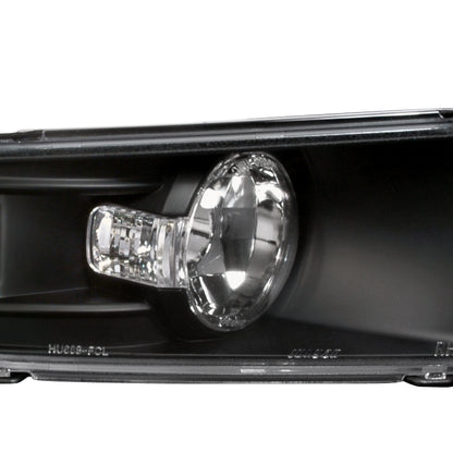 2005-2009 Ford Mustang Factory Style Bumper Lights (Matte Black Housing/Clear Lens)