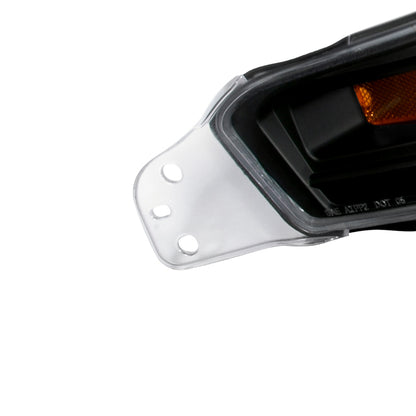 2005-2009 Ford Mustang Factory Style Bumper Lights (Matte Black Housing/Clear Lens)