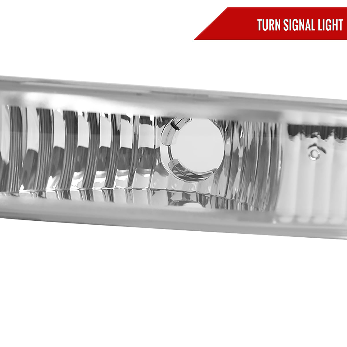1998-2004 Chevrolet S10/ GMC Sonoma Bumper Lights (Chrome Housing/Clear Lens)