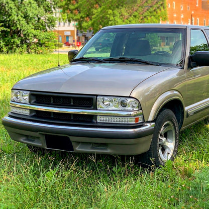 1998-2004 Chevrolet S10/ GMC Sonoma LED Bumper Lights (Chrome Housing/Clear Lens)