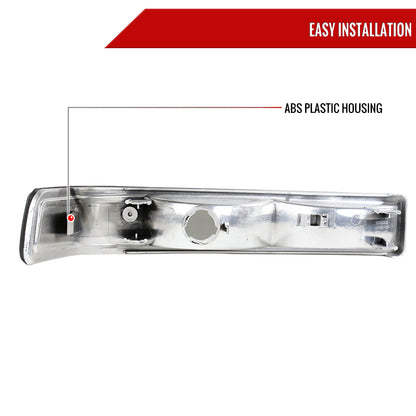1998-2004 Chevrolet S10/ GMC Sonoma Bumper Lights (Chrome Housing/Smoked Lens)