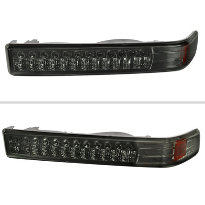 1998-2004 Chevrolet S10/ GMC Sonoma LED Bumper Lights (Chrome Housing/Smoked Lens)