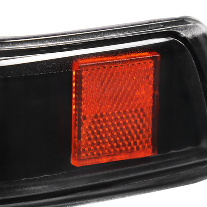 1998-2004 Chevrolet S10/ GMC Sonoma Bumper Lights (Matte Black Housing/Clear Lens)