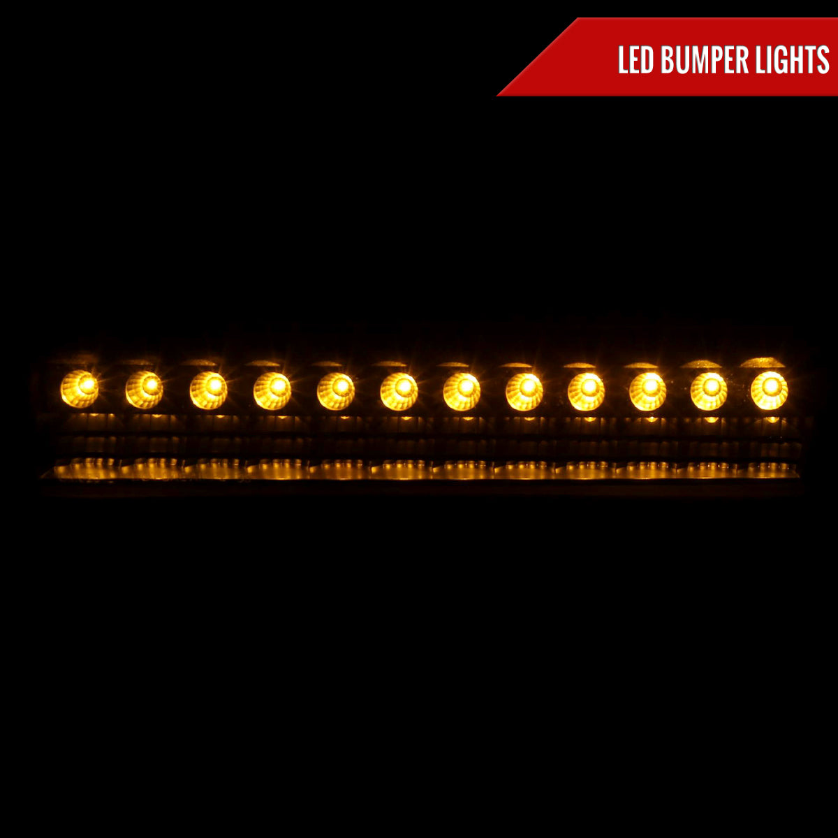 1998-2004 Chevrolet S10/ GMC Sonoma LED Bumper Lights (Matte Black Housing/Clear Lens)