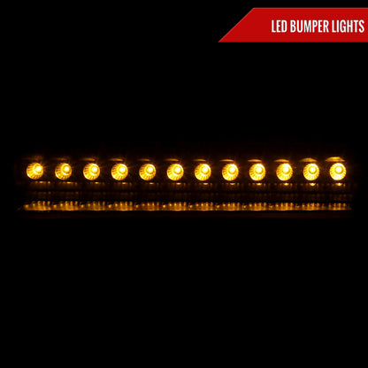 1998-2004 Chevrolet S10/ GMC Sonoma LED Bumper Lights (Matte Black Housing/Clear Lens)