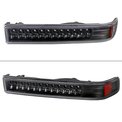 1998-2004 Chevrolet S10/ GMC Sonoma LED Bumper Lights (Matte Black Housing/Clear Lens)