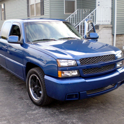 2002-2007 Chevrolet Silverado/Avalanche Bumper Lights (Matte Black Housing/Clear Lens)