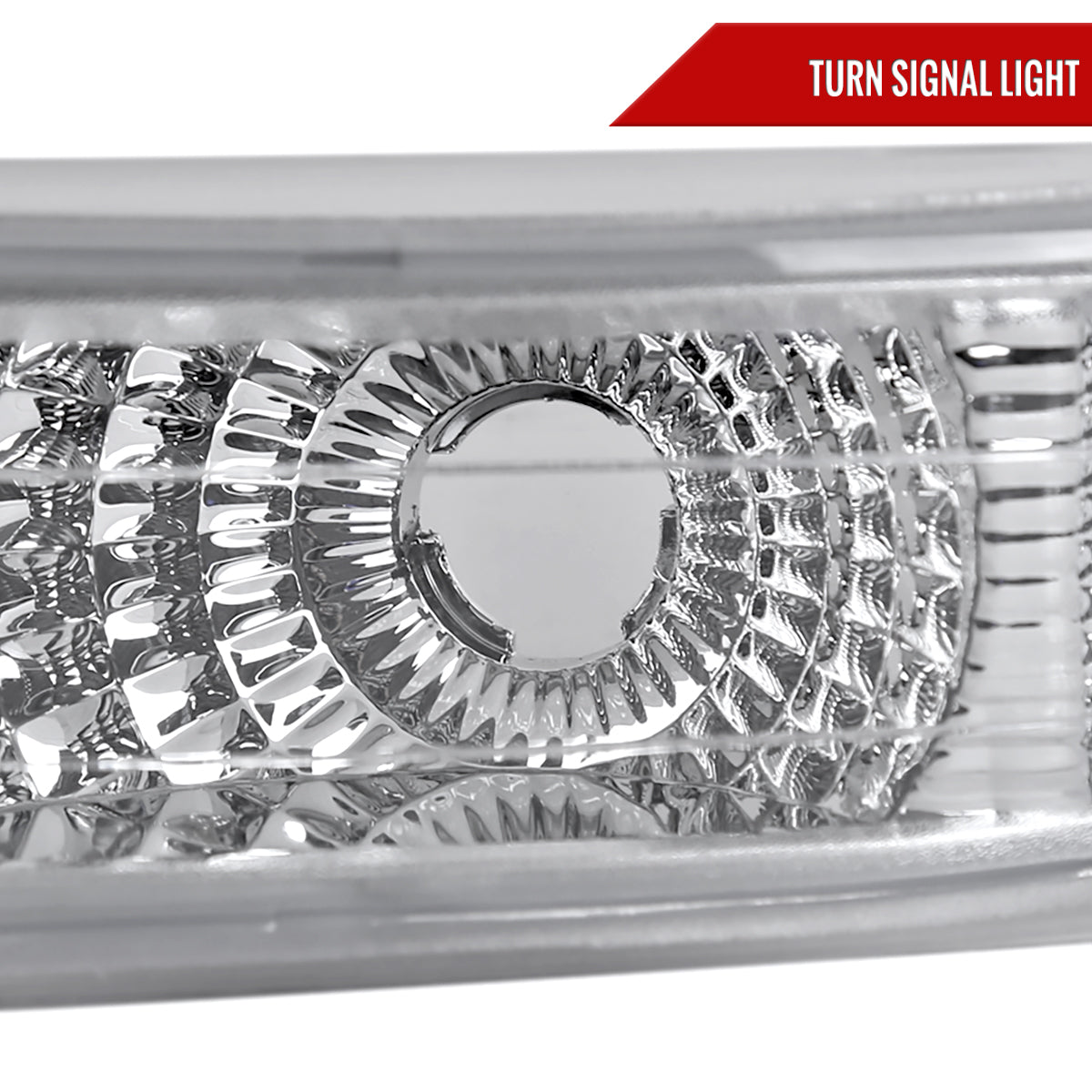 1999-2002 Chevrolet Silverado/ 2000-2006 Tahoe Suburban Bumper Lights (Chrome Housing/Clear Lens)
