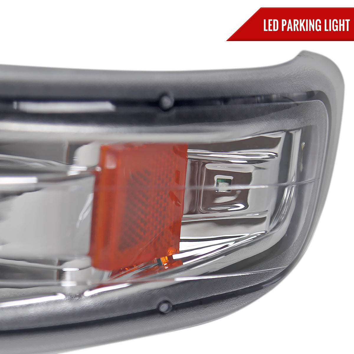 1999-2002 Chevrolet Silverado/ 2000-2006 Tahoe Suburban LED Bumper Lights (Chrome Housing/Clear Lens)