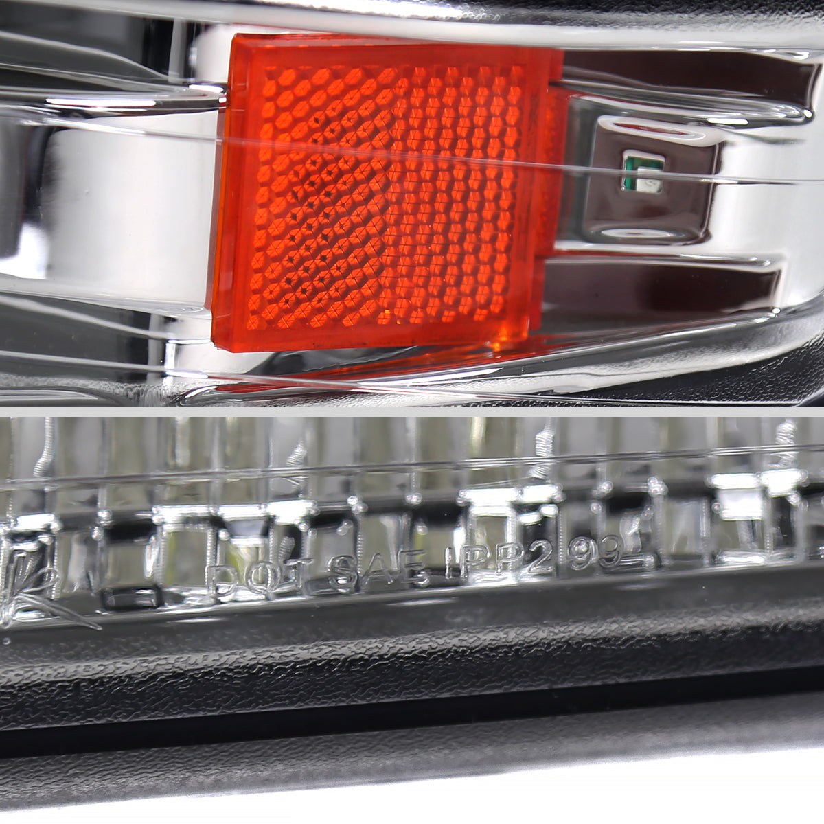 1999-2002 Chevrolet Silverado/ 2000-2006 Tahoe Suburban LED Bumper Lights (Chrome Housing/Clear Lens)