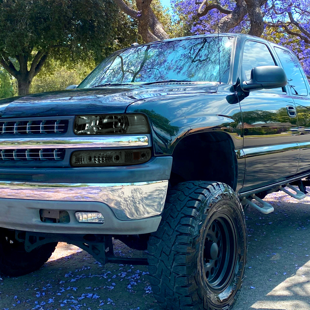 1999-2002 Chevrolet Silverado/ 2000-2006 Tahoe Suburgan Bumper Lights (Chrome Housing/Smoked Lens)