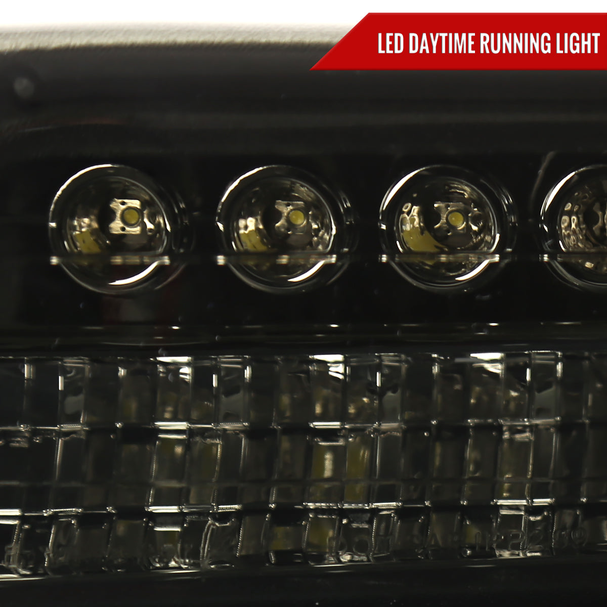 1999-2002 Chevrolet Silverado/ 2000-2006 Tahoe Suburban LED Bumper Lights (Chrome Housing/Smoked Lens)