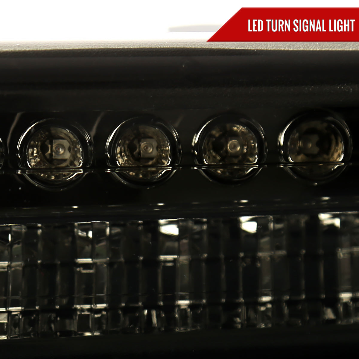 1999-2002 Chevrolet Silverado/ 2000-2006 Tahoe Suburban LED Bumper Lights (Chrome Housing/Smoked Lens)