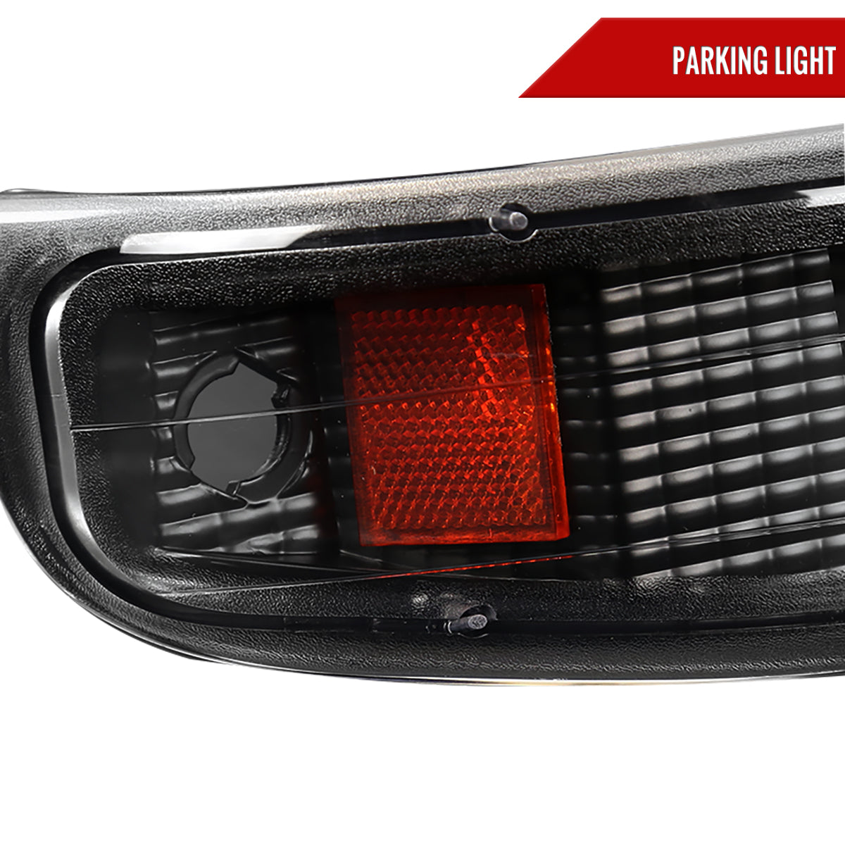 1999-2002 Chevrolet Silverado/ 2000-2006 Tahoe Suburban Bumper Lights (Matte Black Housing/Clear Lens)