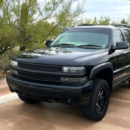1999-2002 Chevrolet Silverado/ 2000-2006 Tahoe Suburban Bumper Lights (Matte Black Housing/Clear Lens)