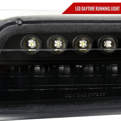 1999-2002 Chevrolet Silverado/ 2000-2006 Tahoe Suburban LED Bumper Lights (Matte Black Housing/Clear Lens)