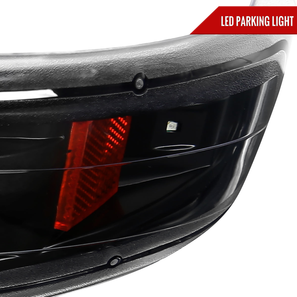 1999-2002 Chevrolet Silverado/ 2000-2006 Tahoe Suburban LED Bumper Lights (Matte Black Housing/Clear Lens)