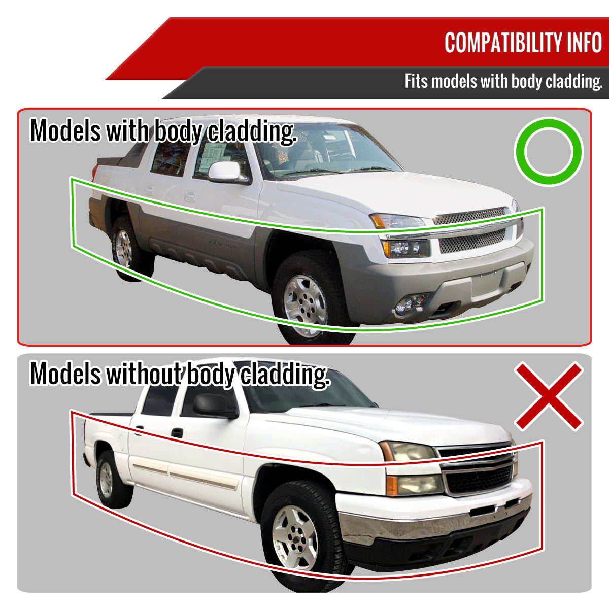 2002-2006 Chevrolet Avalanche 1500/2500 Factory Style Headlights w/ Bumper Signal Lights (Chrome Housing/Clear Lens)