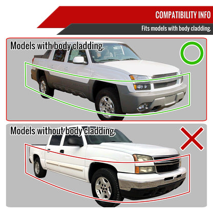 2002-2006 Chevrolet Avalanche 1500/2500 Factory Style Headlights w/ Bumper Signal Lights (Chrome Housing/Clear Lens)