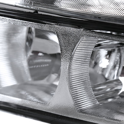 2002-2006 Chevrolet Avalanche 1500/2500 Factory Style Headlights w/ Bumper Signal Lights (Chrome Housing/Clear Lens)