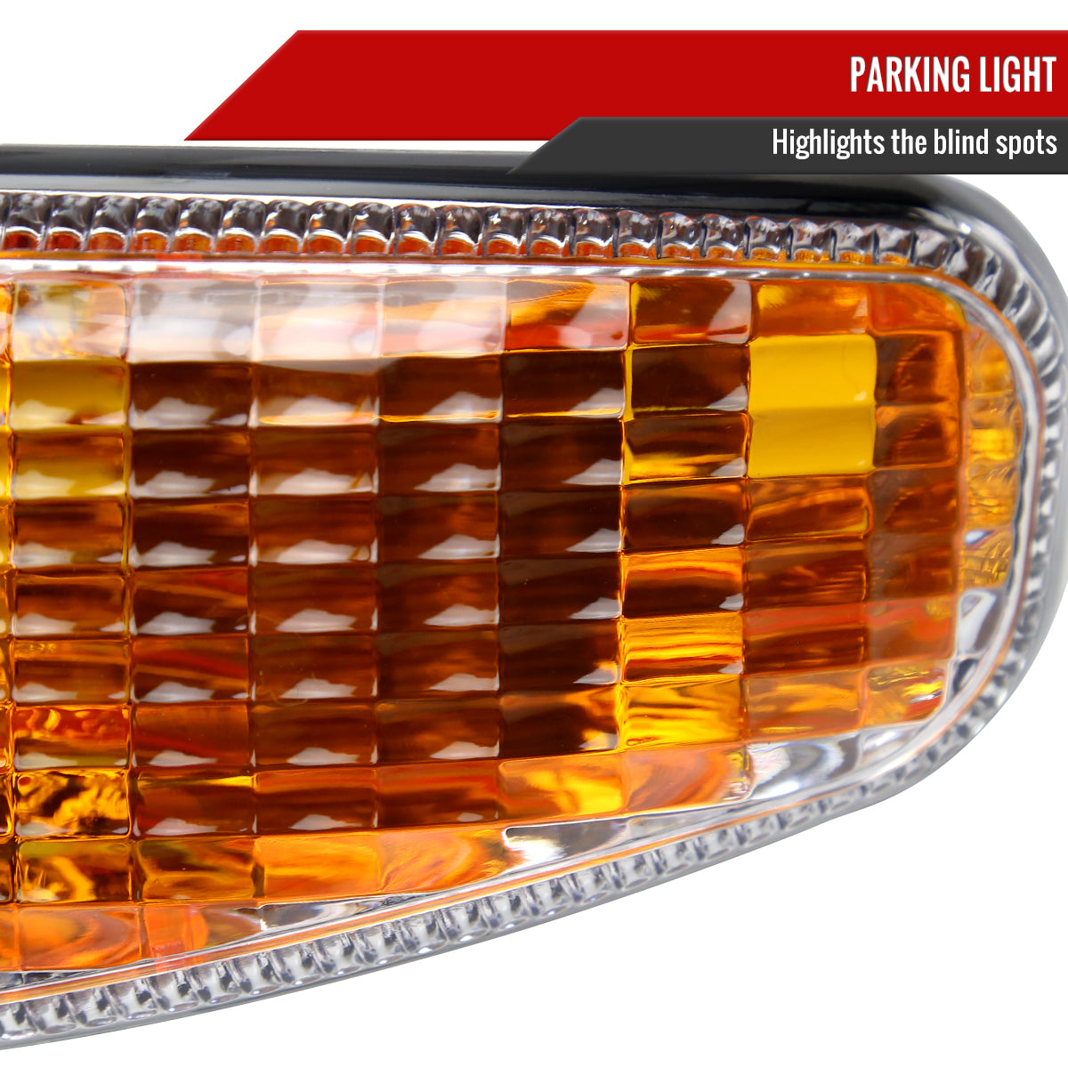1999-2006 GMC Sierra 1500/2500/3500 Denali/2000-2006 Yukon/Yukon XL Denali Factory Style Headlights and Bumper Lights (Chrome Housing/Clear Lens)