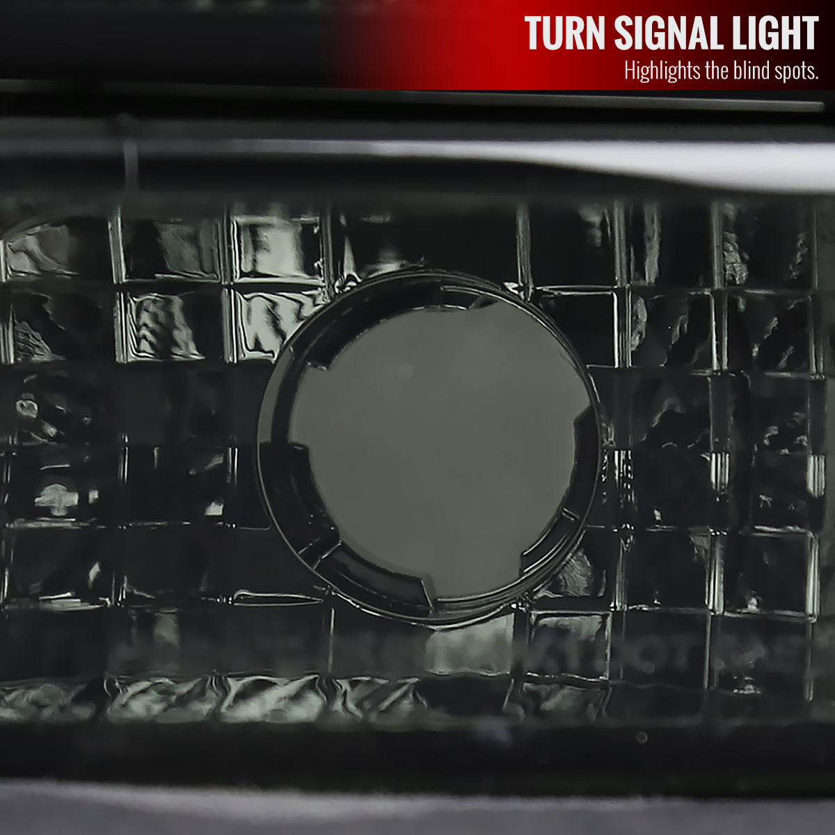 1999-2007 GMC Sierra/ 2000-2006 Yukon/Yukon XL Factory Style Crystal Headlights w/ Amber Reflector & Bumper Lights (Chrome Housing/Smoked Lens)