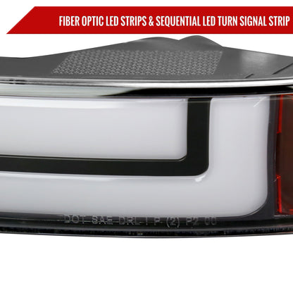1999-2006 GMC Sierra/2007 Sierra Classic/2000-2006 Yukon/XL Factory Style Headlights and Sequential Turn Signal Bumper Lights (Matte Black Housing/Clear Lens)