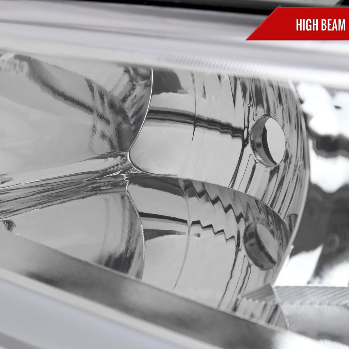 2003-2007 Chevrolet Silverado /2002-2006 Chevrolet Avalanche LED Bar Factory Style Headlights (Chrome Housing/Clear lens)