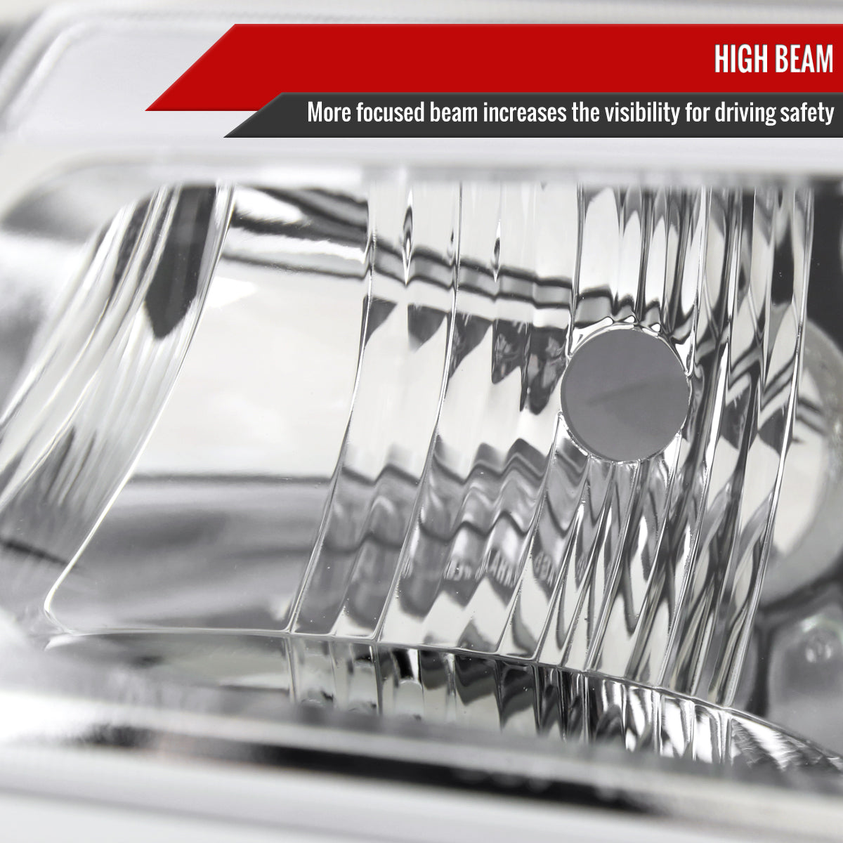 2002-2006 Chevrolet Avalanche/ 2003-2007 Silverado LED Bar Factory Style Headlights & Bumper Lights (Chrome Housing/Clear Lens)