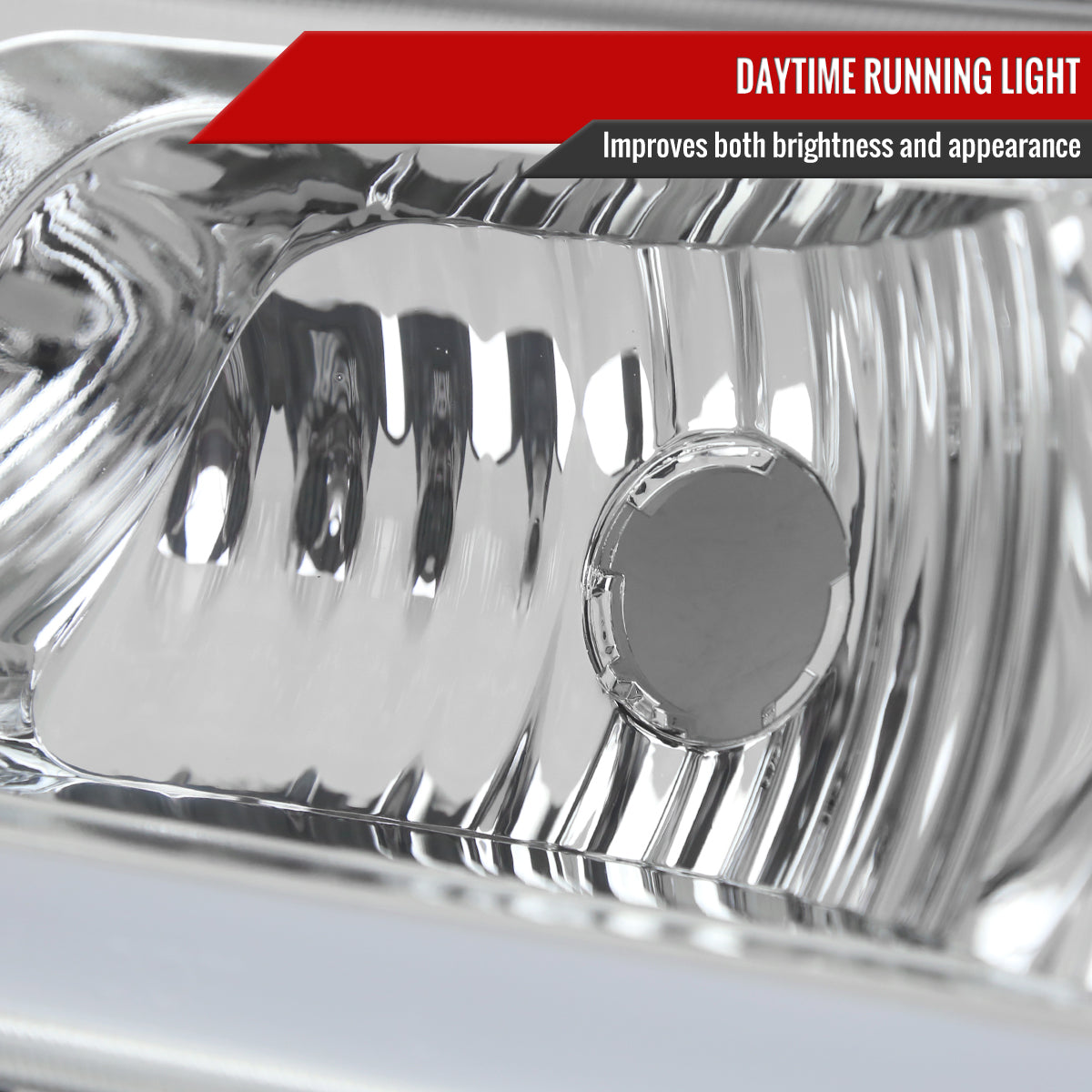 2002-2006 Chevrolet Avalanche/ 2003-2007 Silverado LED Bar Factory Style Headlights & Bumper Lights (Chrome Housing/Clear Lens)