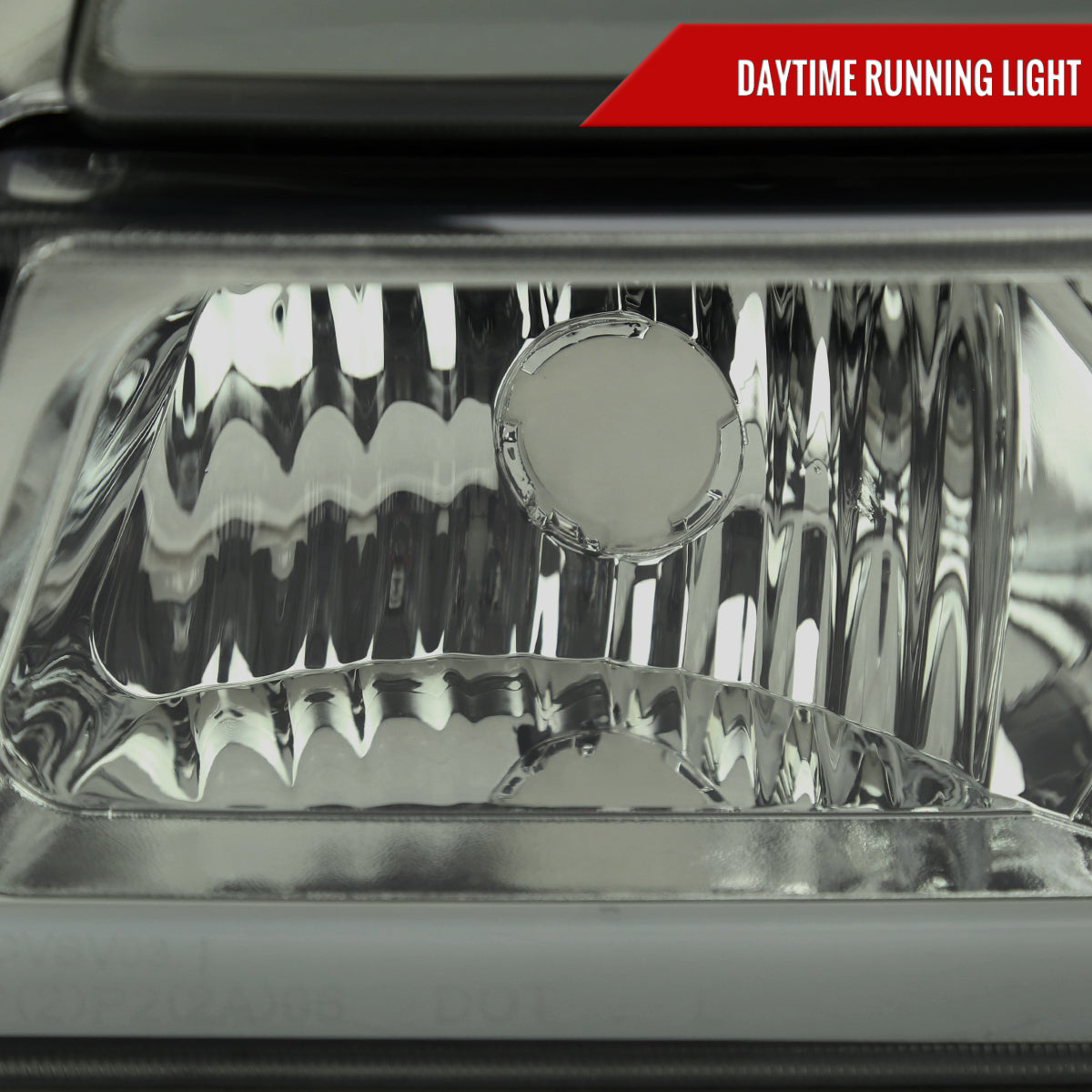 2003-2007 Chevrolet Silverado /2002-2006 Chevrolet Avalanche LED Bar Factory Style Headlights (Chrome Housing/Light Smoked lens)