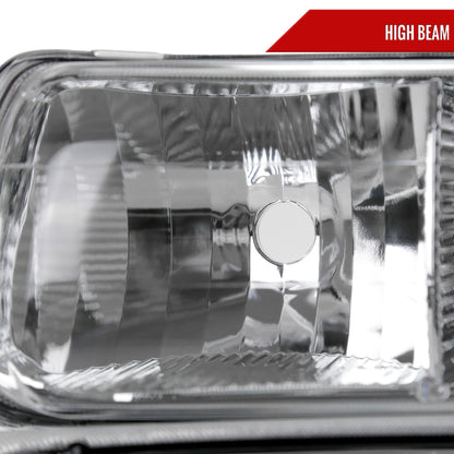 1999-2002 Chevrolet Silverado/ 2000-2006 Tahoe/Suburban Factory Style Headlights w/ Bumper Light Assembly (Chrome Housing/Clear Lens)