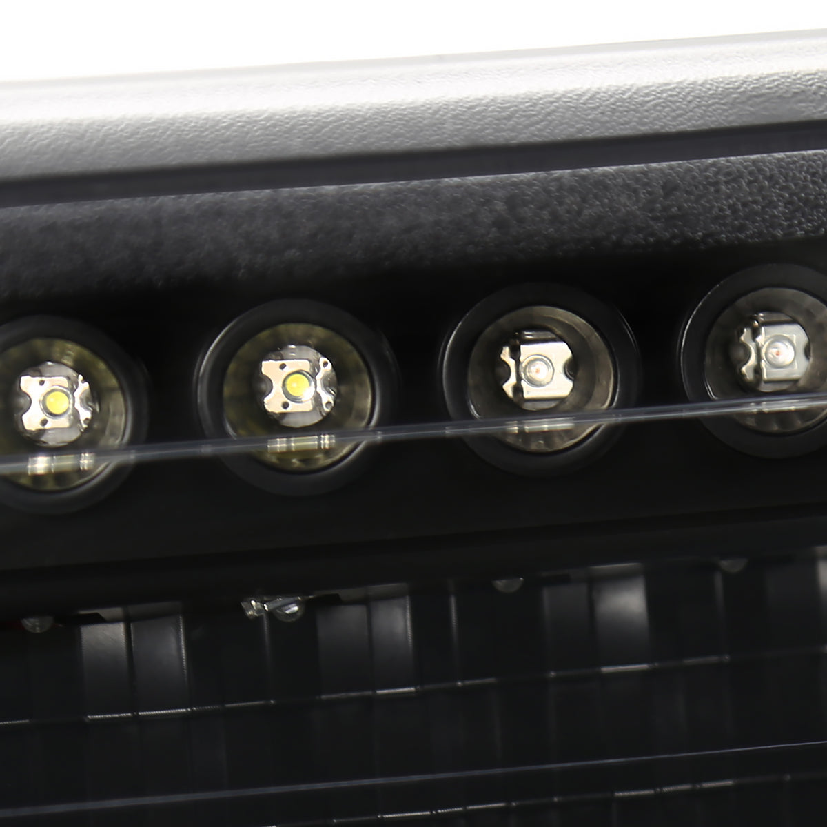 1999-2002 Chevrolet Silverado/ 2000-2006 Chevrolet Tahoe/Suburban Dual Halo Projector Headlights with LED Sequential Turn Signal Bumper Lights (Matte Black Housing/Clear Lens)