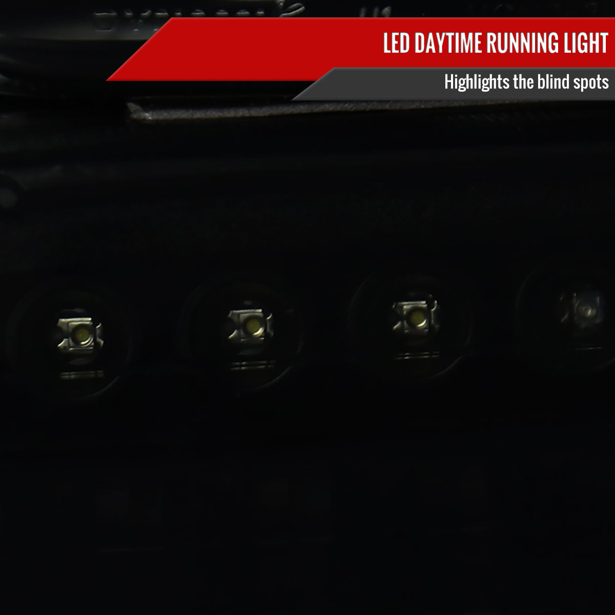 1999-2002 Chevrolet Silverado/ 2000-2006 Chevrolet Tahoe/Suburban Dual Halo Projector Headlights with LED Sequential Turn Signal Bumper Lights (Black Housing/Smoked Lens)